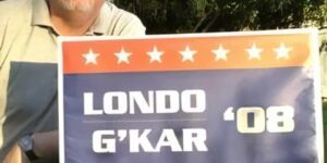 JMS with Londo/G'Kar Yard Sign