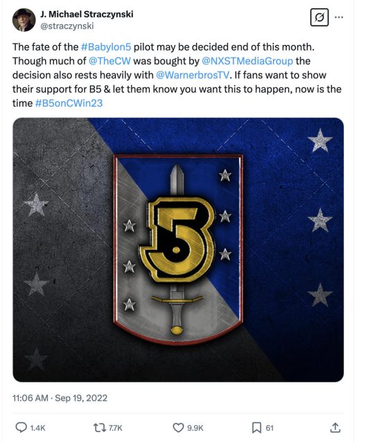 JMS on Twitter 2022-09-19